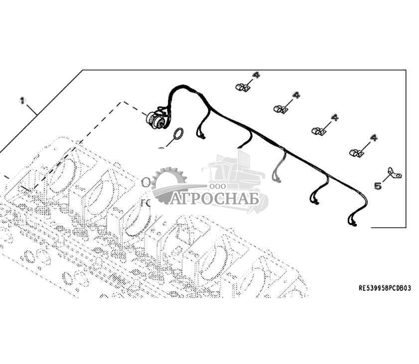 9902 Electronic Unit, Injector  ECU  Wiring Harness 